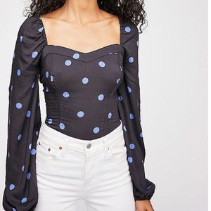 Free People Be My Lover Printed Top